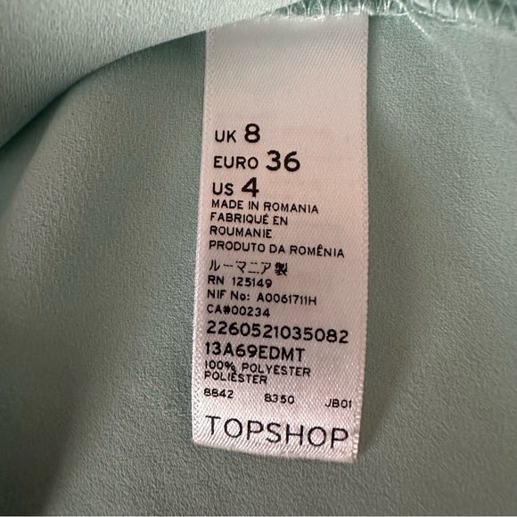 Topshop Women’s Light Green Camisole size 4 - Picture 7 of 7
